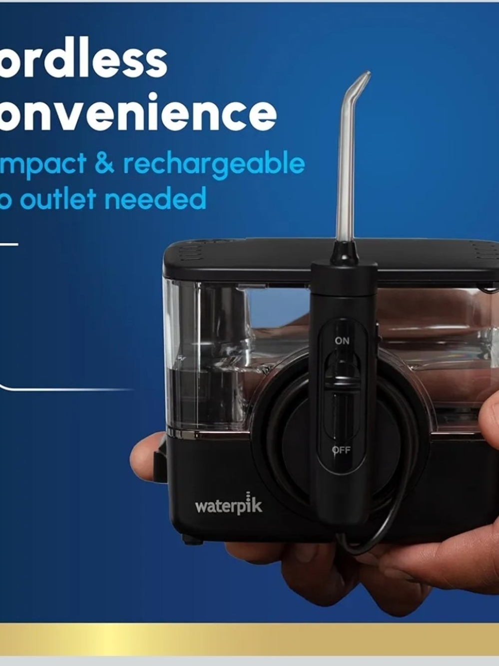 Waterpik ION Professional WF-12 Water Flosser Black Rechargeable 7 Tips - Picture 6 of 6